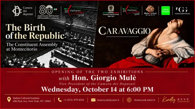 A New York la mostra sugli 80 anni della Costituente e la Maddalena in estasi del Caravaggio